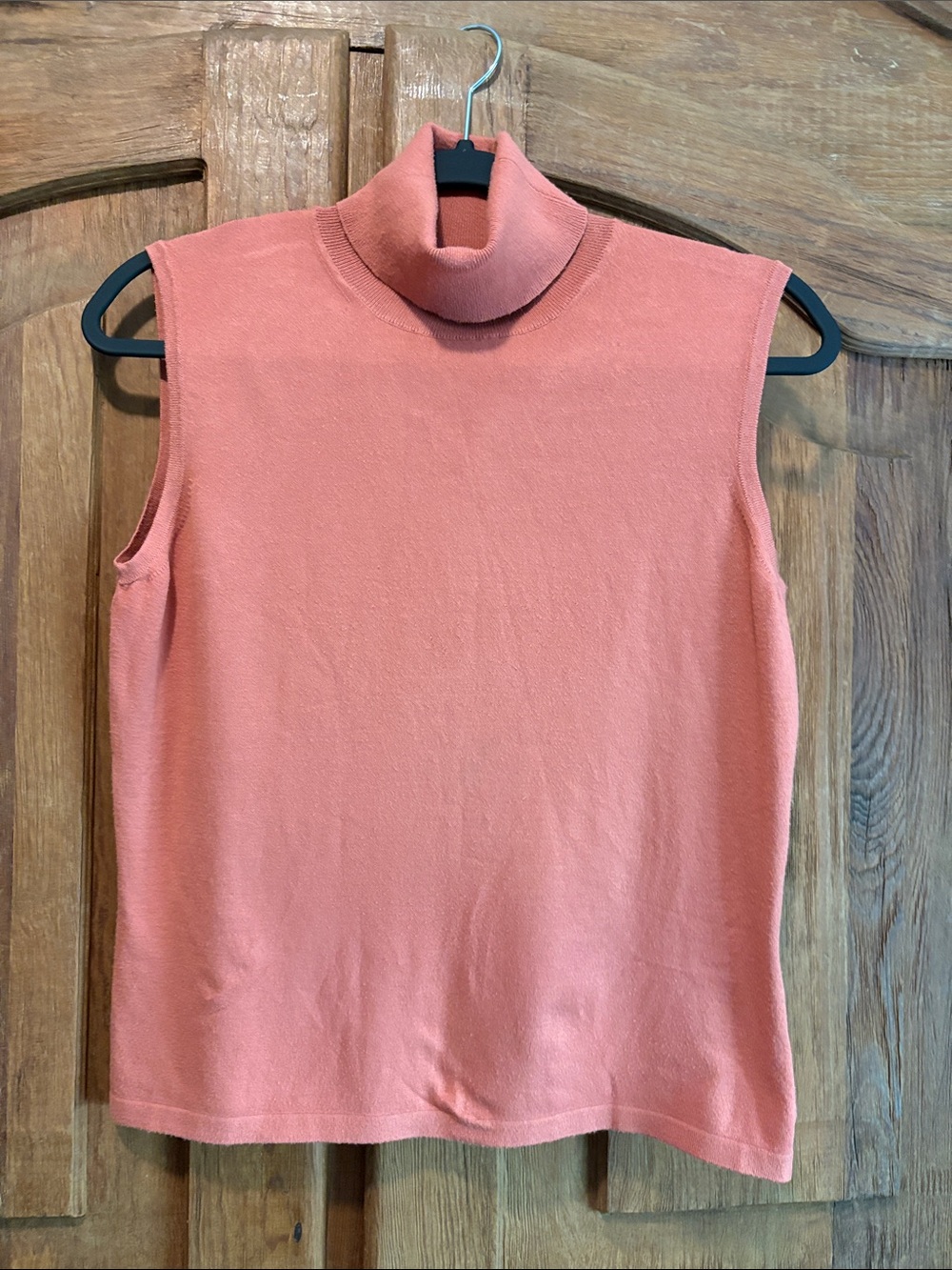 Talbots Coral Sleeveless Turtleneck Tank